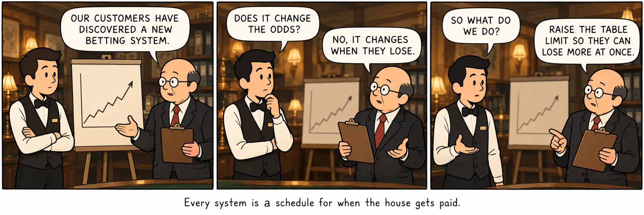 Setiap sistem adalah jadwal kapan kasino dibayar.
